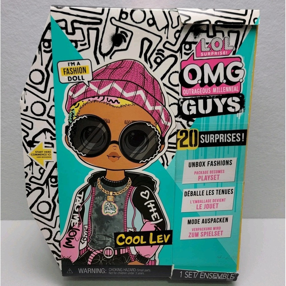 L.o.l. Surprise! Omg Guys Fashion Doll Cool Lev With 20 Surprises, Pos